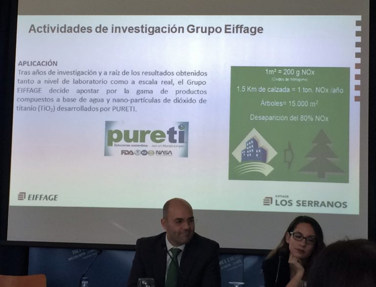 EIFFAGE presenta en Sevilla su nuevo asfalto descontaminante con la ...