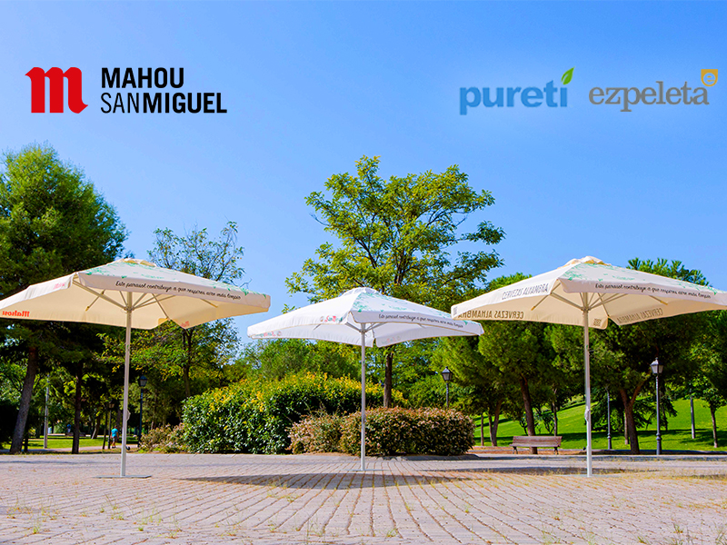 Read more about the article MAHOU SAN MIGUEL Desarrolla unos parasoles tratados con PURETi para hosteleria que reducen la contaminación